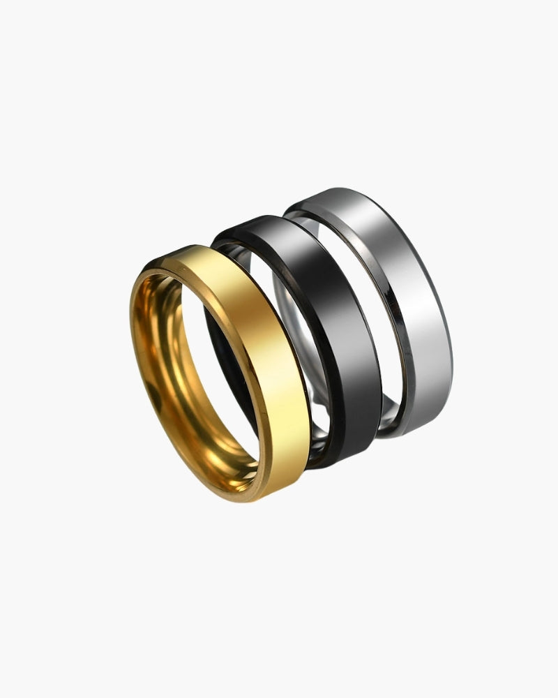 ClassyChap Trinity Steel Ring