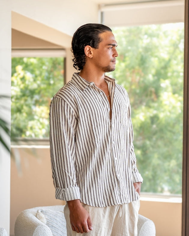 ClassyChap Gentlemen’s Striped Shirt
